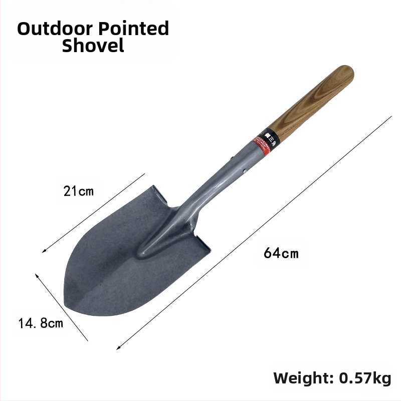 „Viskas viename“ plieninis kastuvas, pastorintas smailus kastuvas, kvadratinis kastuvas, geležinis kastuvas, daržovių sodinimo, žemės ūkio, mangano plieno, mažo dydžio kastuvas sodo įrankiams