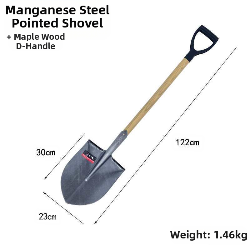 „Viskas viename“ plieninis kastuvas, pastorintas smailus kastuvas, kvadratinis kastuvas, geležinis kastuvas, daržovių sodinimo, žemės ūkio, mangano plieno, mažo dydžio kastuvas sodo įrankiams