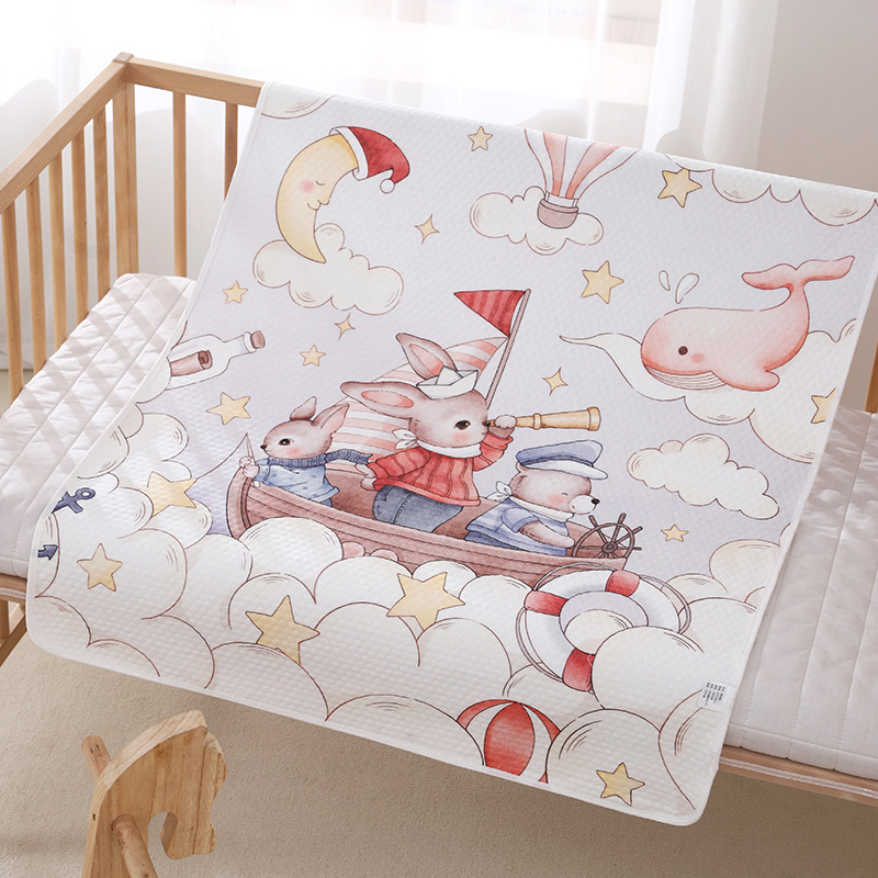 Unikalūs spausdinti naujagimio paklodės, grynos medvilnės lovelės, vandeniui atsparios, skalbiamos, kvėpuojančios, ištisos paklodės, padidintos, sauskelnės