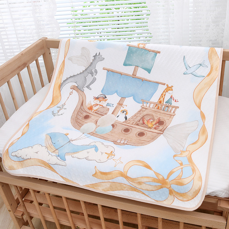 Unikalūs spausdinti naujagimio paklodės, grynos medvilnės lovelės, vandeniui atsparios, skalbiamos, kvėpuojančios, ištisos paklodės, padidintos, sauskelnės