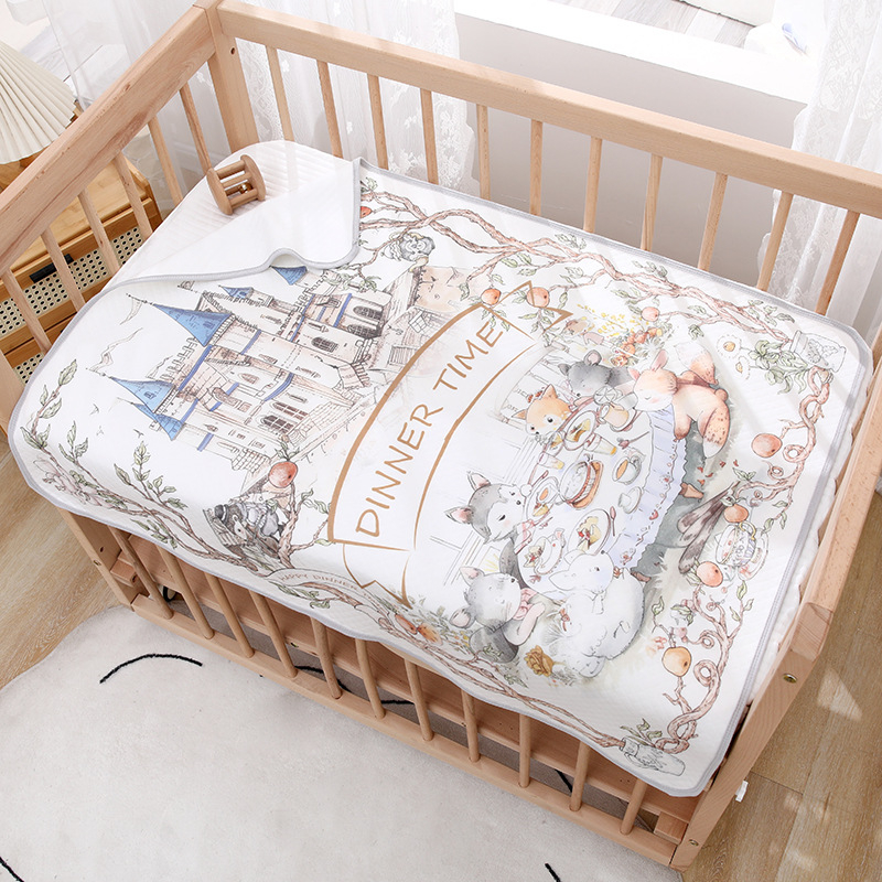 Unikalūs spausdinti naujagimio paklodės, grynos medvilnės lovelės, vandeniui atsparios, skalbiamos, kvėpuojančios, ištisos paklodės, padidintos, sauskelnės