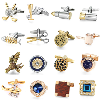 Francia ing mandzsettagombok réz anyagból, arany és ezüst kétszínű, kristály mandzsettagombok, mandzsettaszegek, golyó alakú teknős, szarvasfej, hal alakú mandzsettagomb