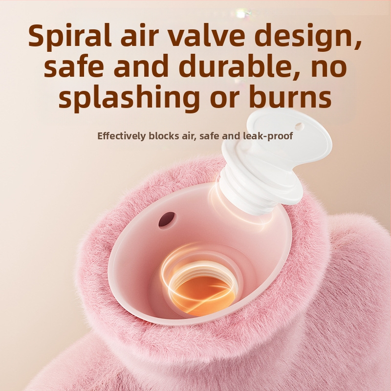 Трансграничен производител Карикатурна бутилка за топла вода с възможност за многократно пълнене, големи и малки торбички за топла вода за жени за затопляне на корема и ръцете, Amazon