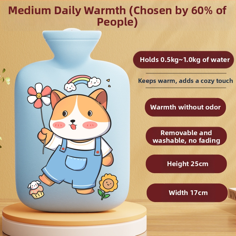 Piiriülese tootja multifilmidest valmistatud kuumaveepudeli täidetavad suured ja väikesed kuumaveekotid naistele kõhu ja käte soojendamiseks Amazonist