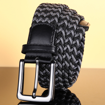 Dropshipping Υψηλής ποιότητας επαγγελματική υφασμένη ζώνη ανδρών χονδρικής γκολφ ελαστική ελαστική υφασμένη ζώνη καμβά