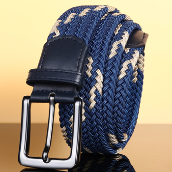 Dropshipping Υψηλής ποιότητας επαγγελματική υφασμένη ζώνη ανδρών χονδρικής γκολφ ελαστική ελαστική υφασμένη ζώνη καμβά