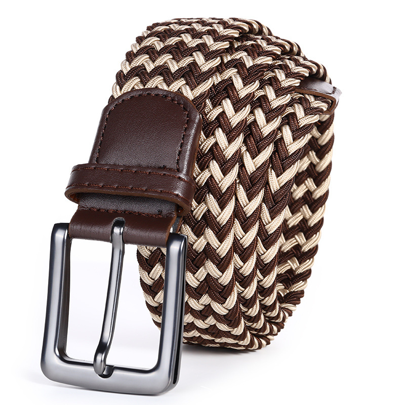 Dropshipping Υψηλής ποιότητας επαγγελματική υφασμένη ζώνη ανδρών χονδρικής γκολφ ελαστική ελαστική υφασμένη ζώνη καμβά