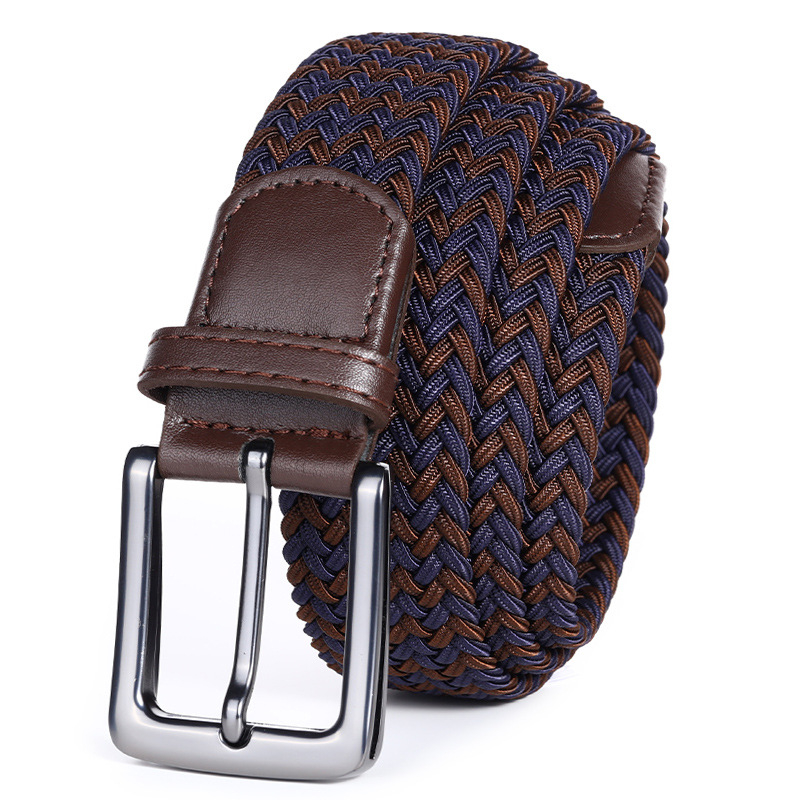 Dropshipping Υψηλής ποιότητας επαγγελματική υφασμένη ζώνη ανδρών χονδρικής γκολφ ελαστική ελαστική υφασμένη ζώνη καμβά