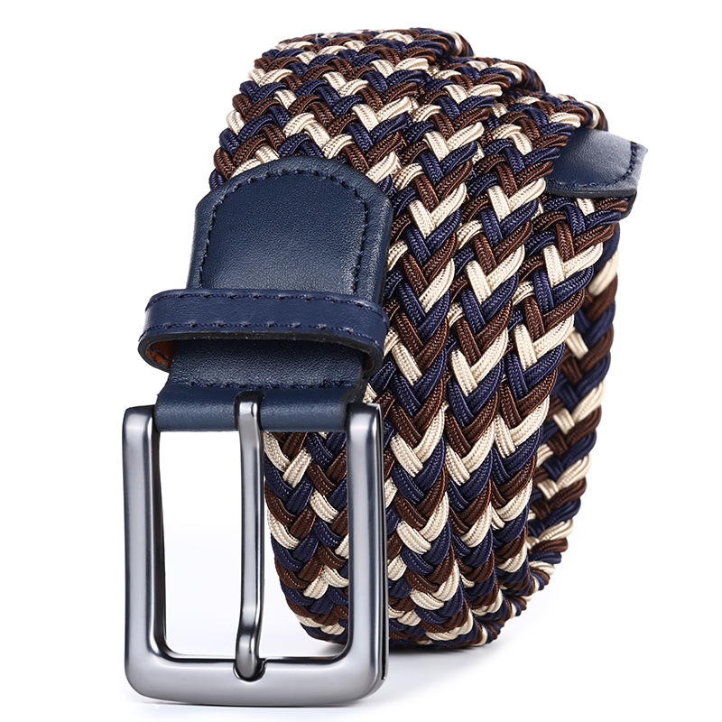 Dropshipping Υψηλής ποιότητας επαγγελματική υφασμένη ζώνη ανδρών χονδρικής γκολφ ελαστική ελαστική υφασμένη ζώνη καμβά