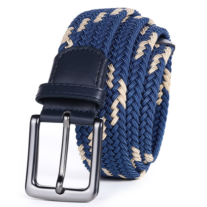 Dropshipping Υψηλής ποιότητας επαγγελματική υφασμένη ζώνη ανδρών χονδρικής γκολφ ελαστική ελαστική υφασμένη ζώνη καμβά