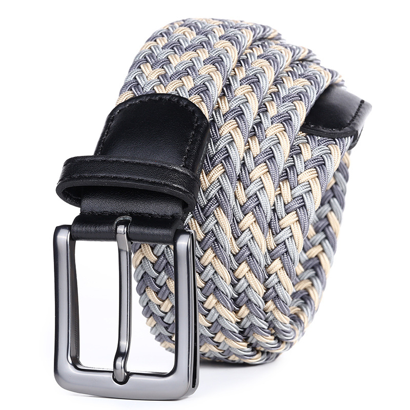 Dropshipping Υψηλής ποιότητας επαγγελματική υφασμένη ζώνη ανδρών χονδρικής γκολφ ελαστική ελαστική υφασμένη ζώνη καμβά