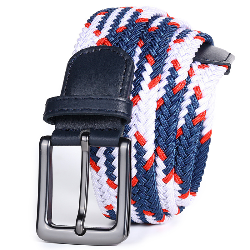 Dropshipping Υψηλής ποιότητας επαγγελματική υφασμένη ζώνη ανδρών χονδρικής γκολφ ελαστική ελαστική υφασμένη ζώνη καμβά