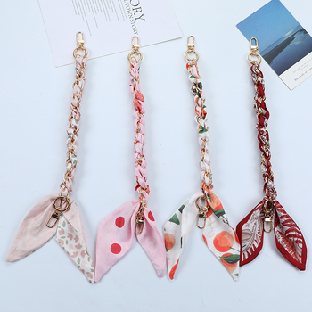 Metalna kopča za mobilni telefon, lanac za mobilni telefon, vrpca za zglob, kratki lanac za futrolu za mobilni telefon, viseći lanac, svileni šal, ručno tkana torba, ukras