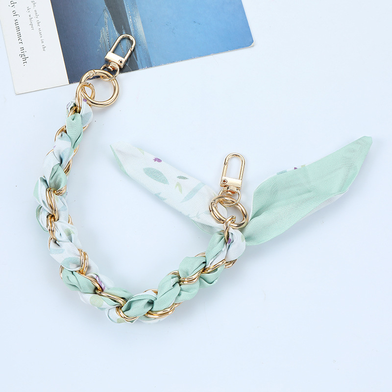 Metalna kopča za mobilni telefon, lanac za mobilni telefon, vrpca za zglob, kratki lanac za futrolu za mobilni telefon, viseći lanac, svileni šal, ručno tkana torba, ukras