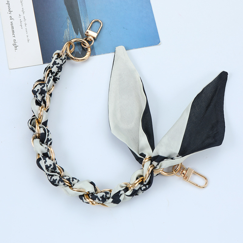Metalna kopča za mobilni telefon, lanac za mobilni telefon, vrpca za zglob, kratki lanac za futrolu za mobilni telefon, viseći lanac, svileni šal, ručno tkana torba, ukras