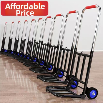 Saksa kvaliteediga väike käru kokkupandav auto kodukäitlus haagise ostlemine ostukäru kerge kaasaskantav pagas