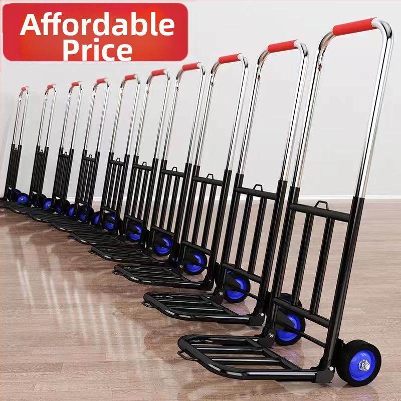 Немска качествена малка сгъваема количка за кола, ремарке за пазаруване, количка за пазаруване, лека преносима количка за багаж