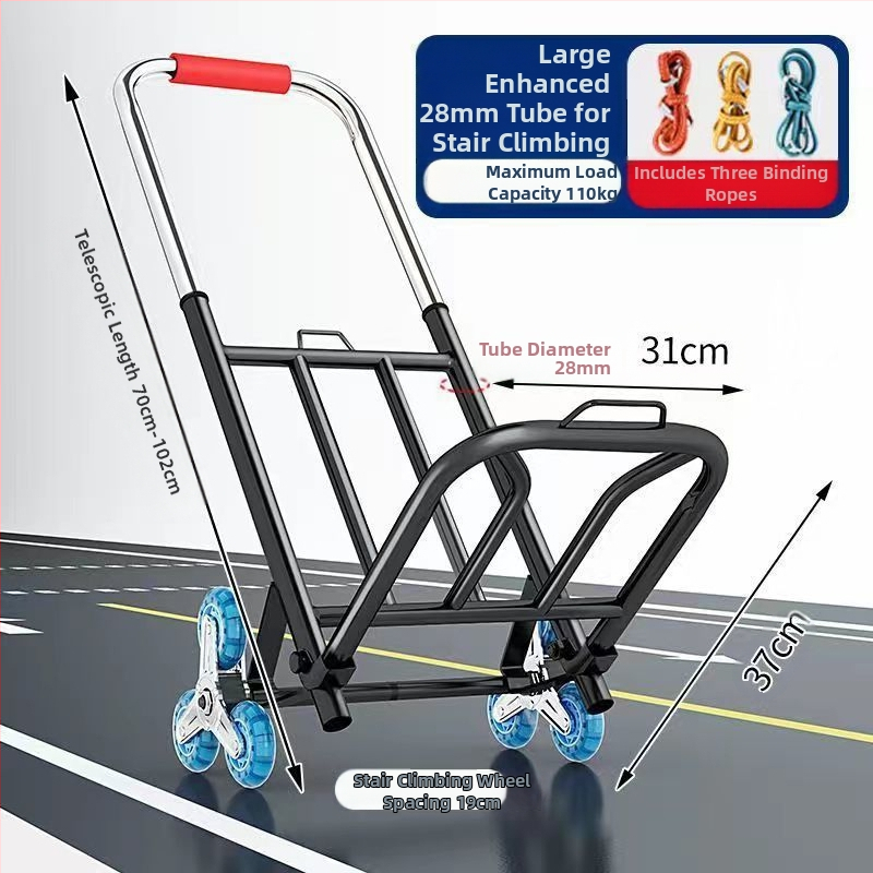 Saksa kvaliteediga väike käru kokkupandav auto kodukäitlus haagise ostlemine ostukäru kerge kaasaskantav pagas