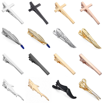 Įrėminti mieli aukštos kokybės vyriški ir moteriški kaklaraiščių segtukai, madingi ir universalūs ryklio formos kryžminiai segtukai, gryno vario eksporto kaklaraiščių segtukai, didmeninė prekyba