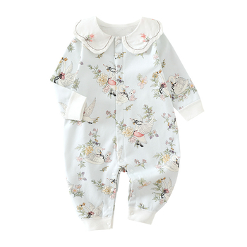 Βρεφική φόρμα χωρισμένη σε τέσσερις εποχές, χωρίς κόκαλα, κατηγορία 6-12 μηνών, βαμβακερή φόρμα με πέτο και μακριά μανίκια για μωρά, φόρμα αναρρίχησης