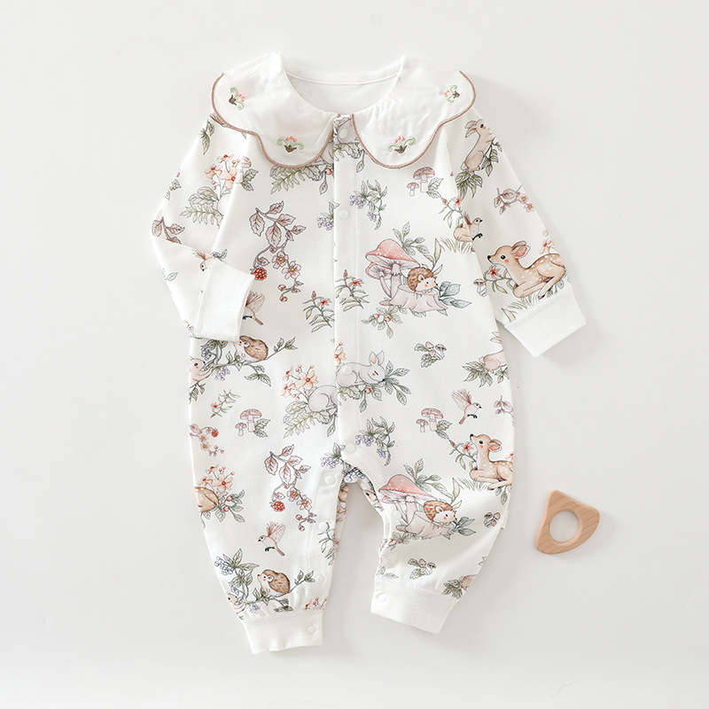 Dječji kombinezon, bez kostiju, četiri godišnja doba, klasa A, pamučni rever s dugim rukavima, dječja odjeća za penjanje, odijelo za penjanje