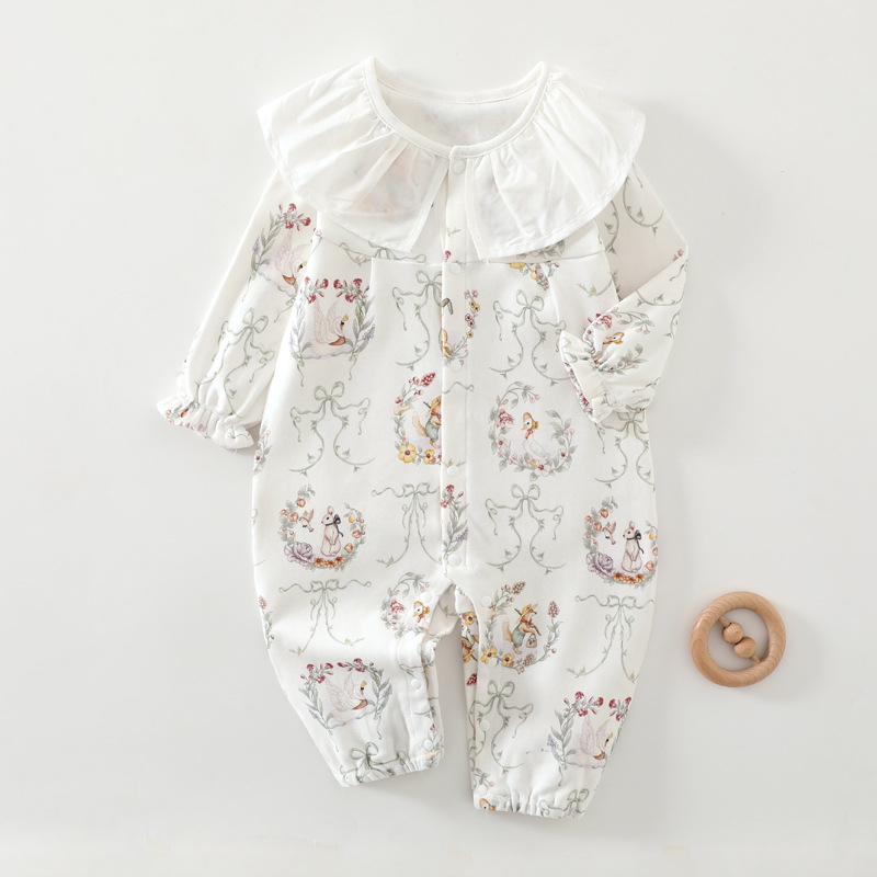 Dječji kombinezon, bez kostiju, četiri godišnja doba, klasa A, pamučni rever s dugim rukavima, dječja odjeća za penjanje, odijelo za penjanje