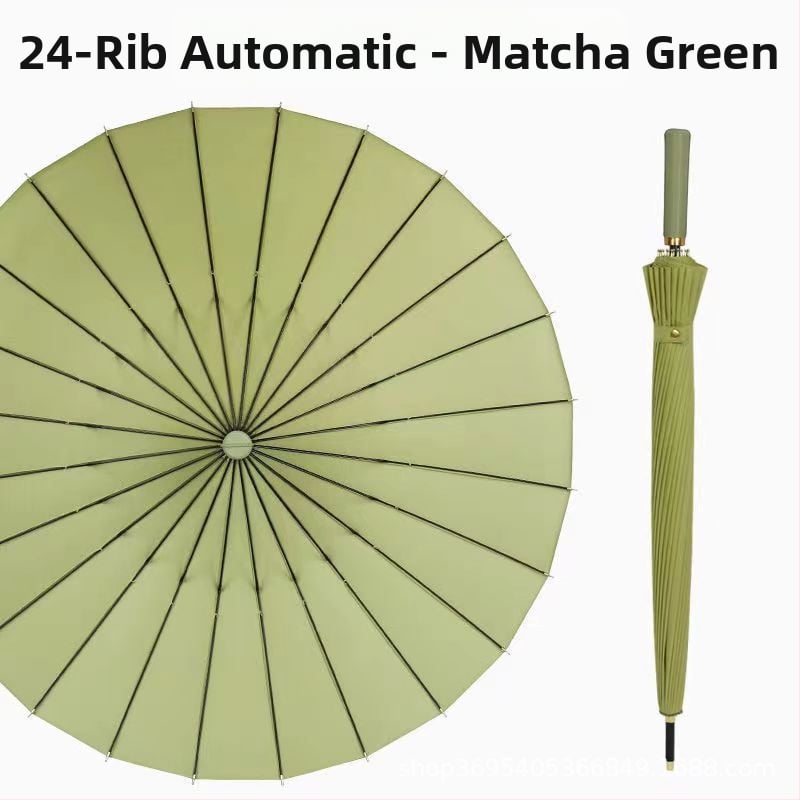 Голф чадър с дълга дръжка и водоустойчив капак, полуавтоматично отваряне и затваряне, автомобилен чадър с права дръжка, силен, устойчив на вятър, черен гумен слънцезащитен крем.