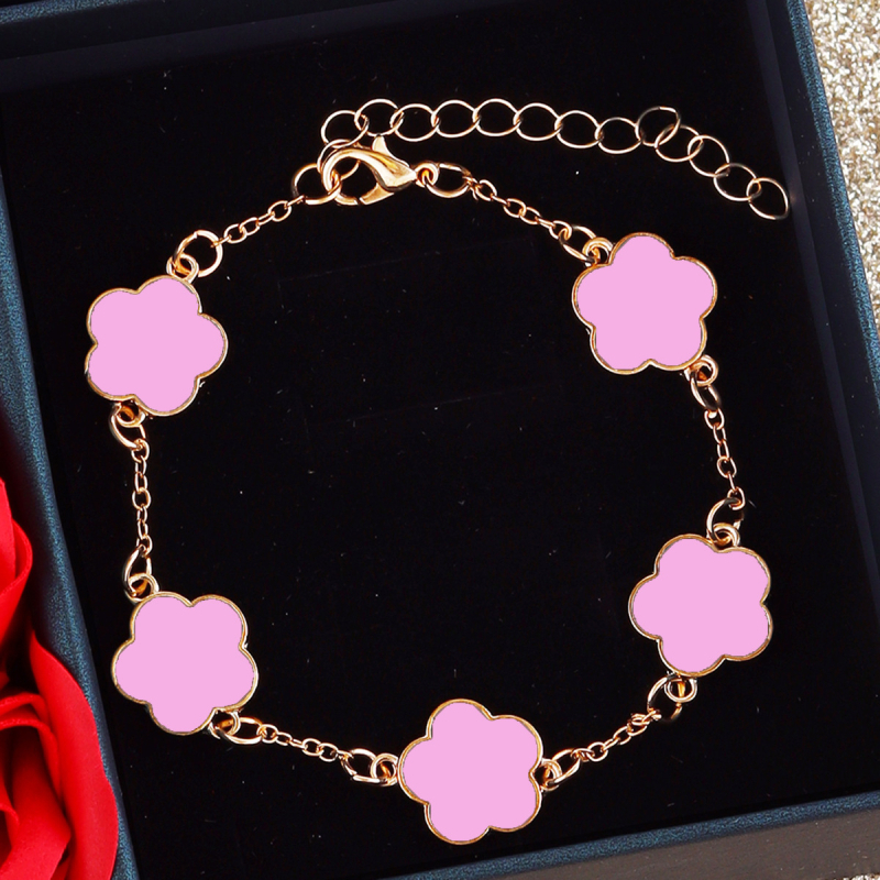 Bijuterii noi pentru femei, cu cinci frunze de flori, la modă, norocoase, costum transfrontalier, colier, brățară, cercei, costum pentru femei