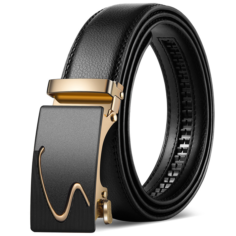 2025 új, kiváló minőségű öv, férfi klasszikus üzleti automata csatos öv, dombornyomott logóval ellátott férfi öv, nadrágszár