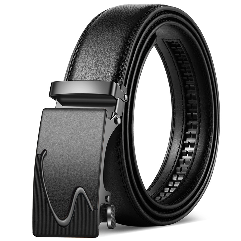 2025 új, kiváló minőségű öv, férfi klasszikus üzleti automata csatos öv, dombornyomott logóval ellátott férfi öv, nadrágszár