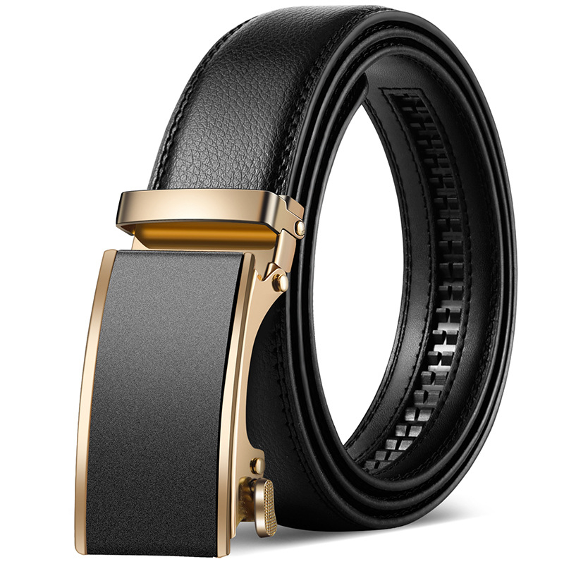 2025 új, kiváló minőségű öv, férfi klasszikus üzleti automata csatos öv, dombornyomott logóval ellátott férfi öv, nadrágszár