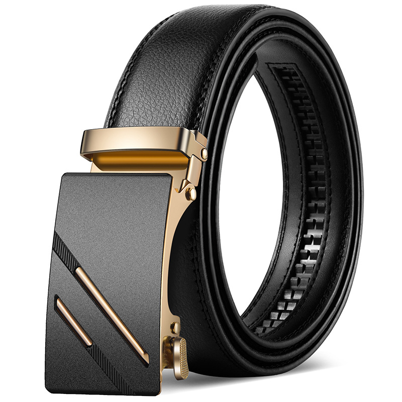 2025 új, kiváló minőségű öv, férfi klasszikus üzleti automata csatos öv, dombornyomott logóval ellátott férfi öv, nadrágszár