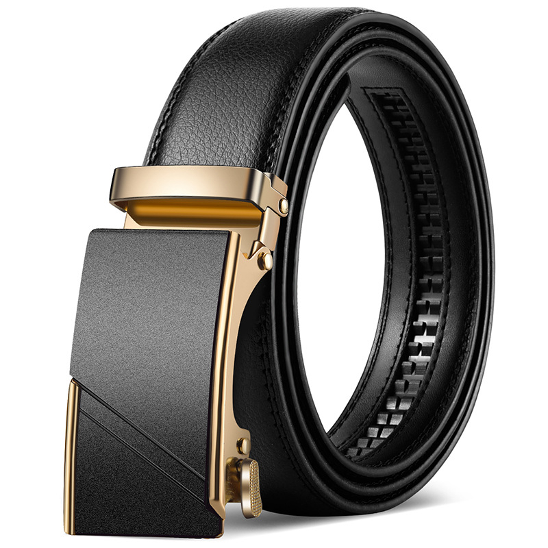 2025 új, kiváló minőségű öv, férfi klasszikus üzleti automata csatos öv, dombornyomott logóval ellátott férfi öv, nadrágszár