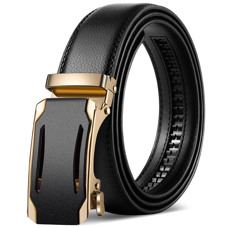 2025 új, kiváló minőségű öv, férfi klasszikus üzleti automata csatos öv, dombornyomott logóval ellátott férfi öv, nadrágszár