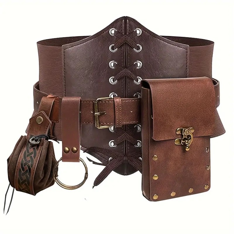 Amazoni sama stiilis steampunk-mobiiltelefoni kott keskaegne kottvöö renessanss cosplay rõivaste aksessuaarid