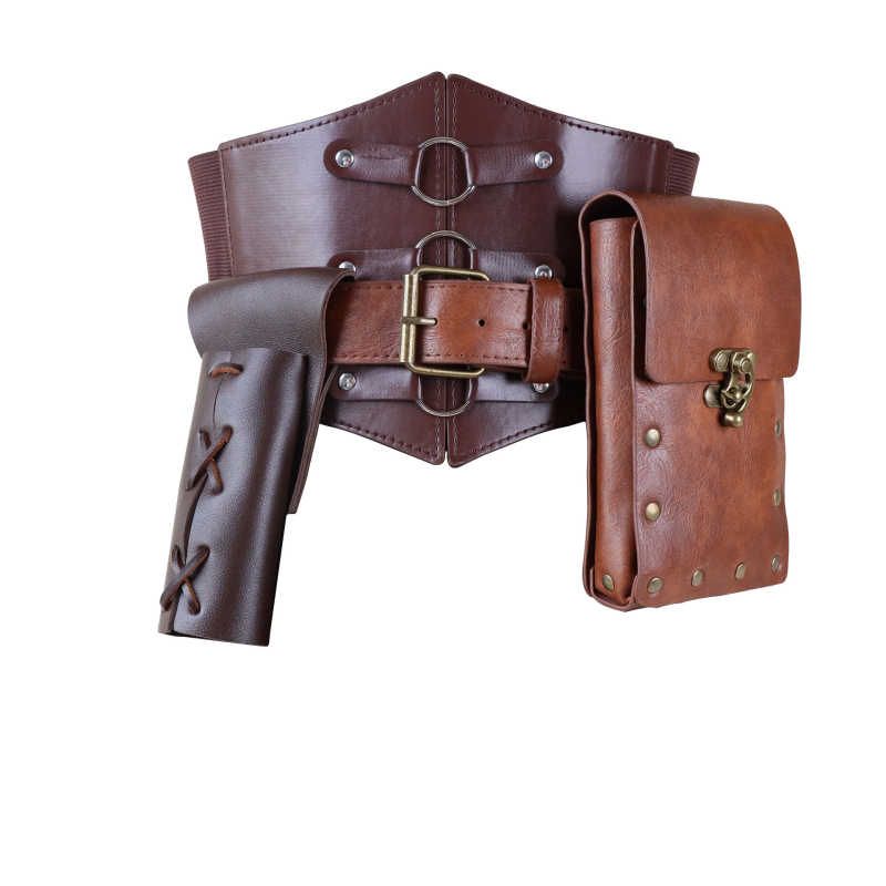 Amazoni sama stiilis steampunk-mobiiltelefoni kott keskaegne kottvöö renessanss cosplay rõivaste aksessuaarid