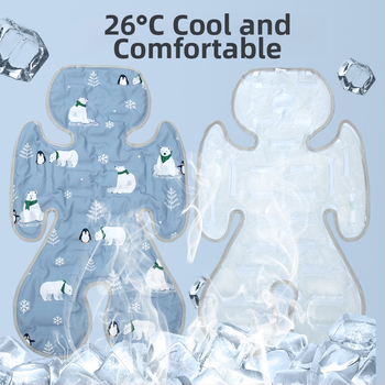 Vasaros valgomojo kėdė, ledo kilimėlis, kūdikio vežimėlis, ledo kilimėlis, gelis, animacinis filmas, vėsus kūdikio pagalvėlė, šaltas kilimėlis, vaikų automobilio kilimėlis, minkštas