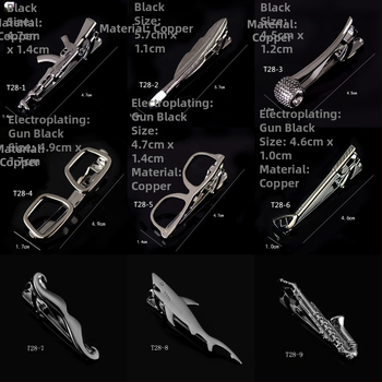 Meeste relvaga must lipsuklamber, äriprillidega, torukujuline ankur, Korea stiilis turvaline vasklipsuklamber