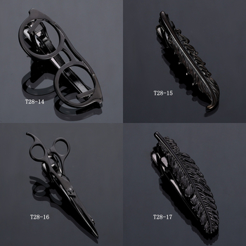 Meeste relvaga must lipsuklamber, äriprillidega, torukujuline ankur, Korea stiilis turvaline vasklipsuklamber