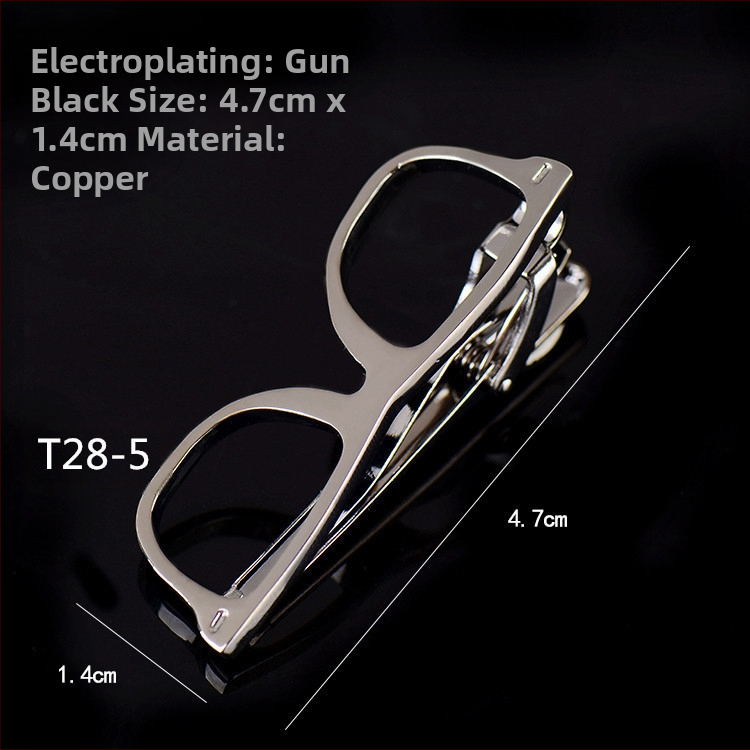 Meeste relvaga must lipsuklamber, äriprillidega, torukujuline ankur, Korea stiilis turvaline vasklipsuklamber