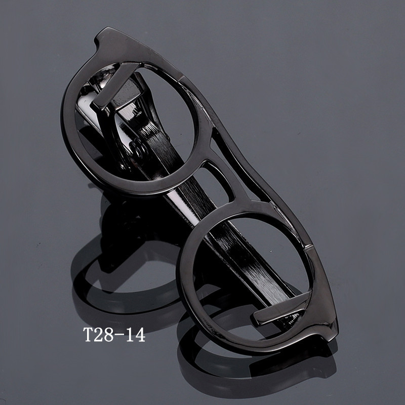 Meeste relvaga must lipsuklamber, äriprillidega, torukujuline ankur, Korea stiilis turvaline vasklipsuklamber