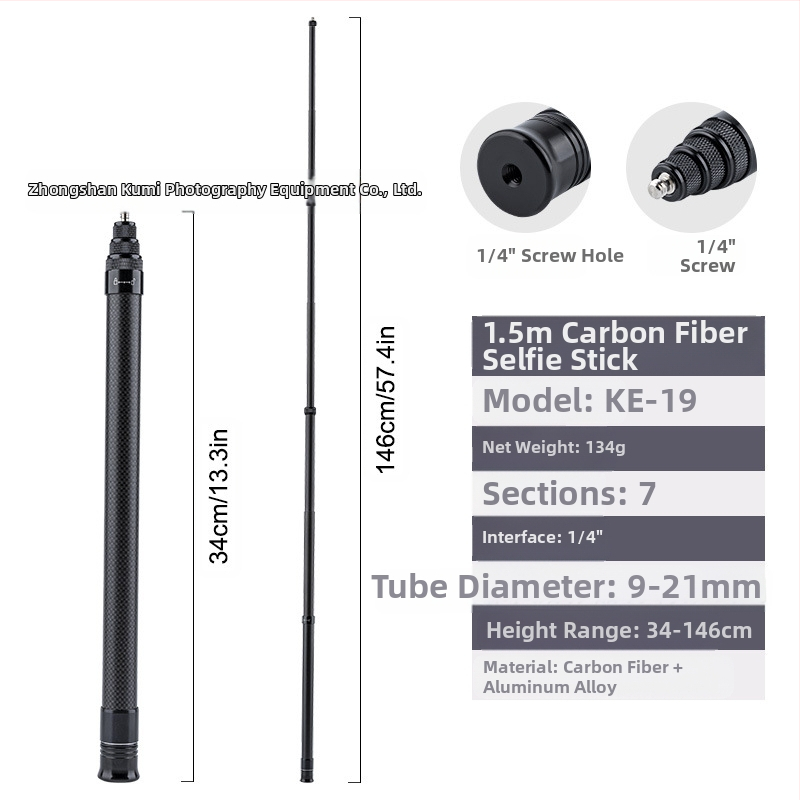 „Feiyu“ prailginimo strypas „Dajiang Vast“ mobiliojo telefono stabilizatorius universalus asmenukių lazdas sportinė kamera „gopro13“ delninis strypas