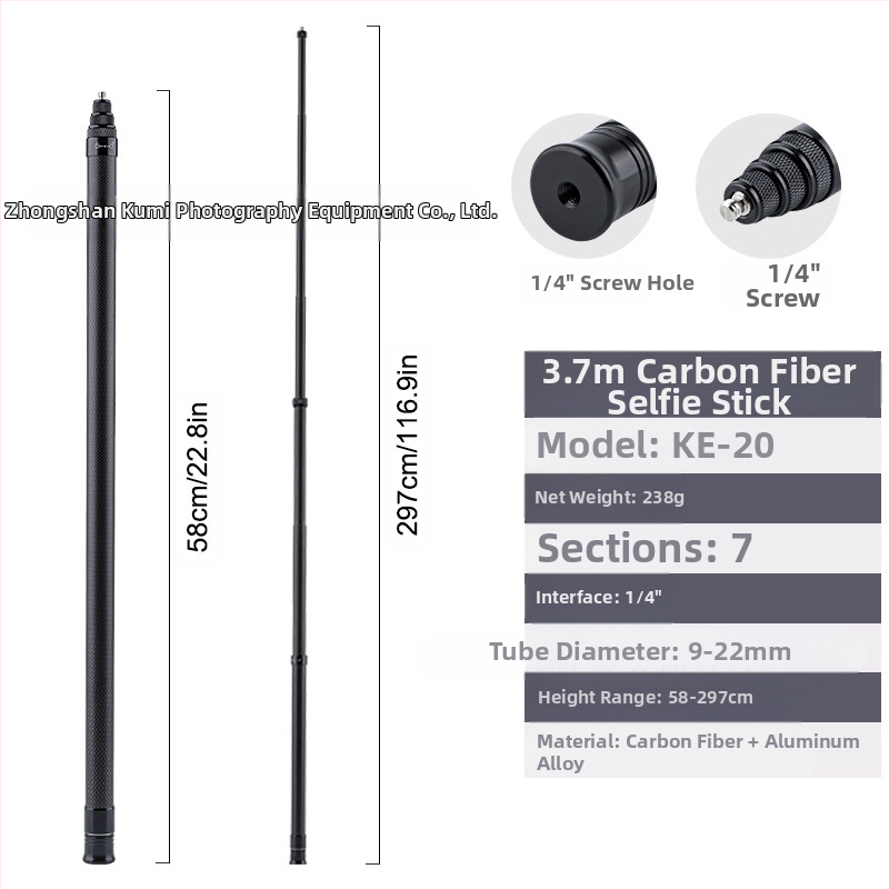 „Feiyu“ prailginimo strypas „Dajiang Vast“ mobiliojo telefono stabilizatorius universalus asmenukių lazdas sportinė kamera „gopro13“ delninis strypas