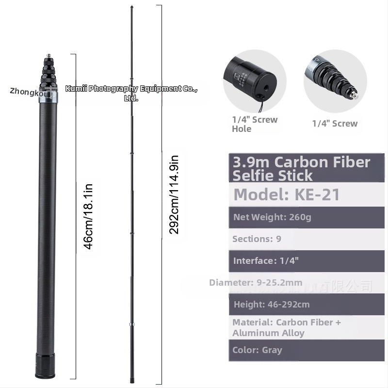 „Feiyu“ prailginimo strypas „Dajiang Vast“ mobiliojo telefono stabilizatorius universalus asmenukių lazdas sportinė kamera „gopro13“ delninis strypas