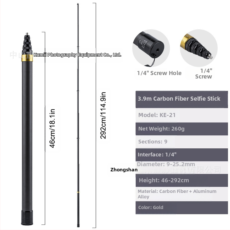 „Feiyu“ prailginimo strypas „Dajiang Vast“ mobiliojo telefono stabilizatorius universalus asmenukių lazdas sportinė kamera „gopro13“ delninis strypas