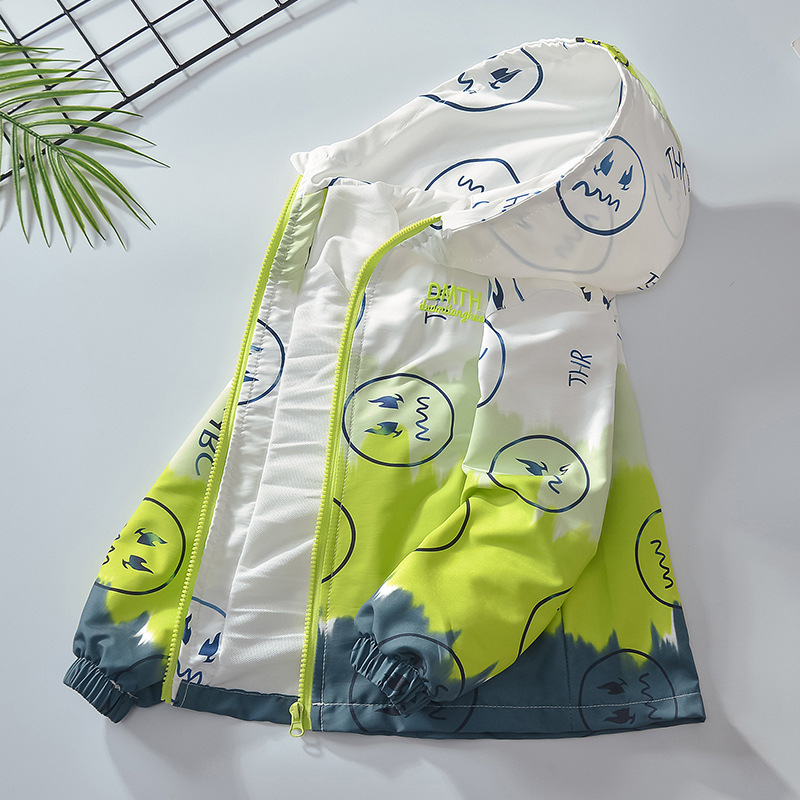 Zēnu Nezha jaka maziem bērniem, stilīga multfilmu jaka zēniem un meitenēm, 2025. gada pavasaris un rudens, jauns modelis