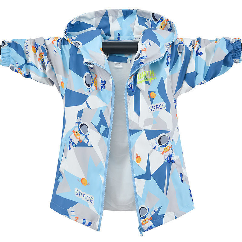 Zēnu Nezha jaka maziem bērniem, stilīga multfilmu jaka zēniem un meitenēm, 2025. gada pavasaris un rudens, jauns modelis