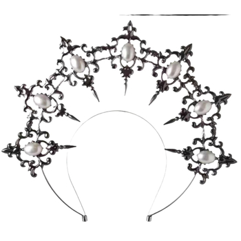 LOLITA Lolita Meie Daami Halo Crown Tume gooti juuste aksessuaarid Kleit Up Liialdatud Catwalk Performance Peakatted