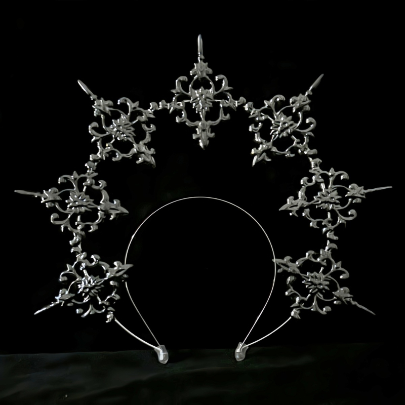 LOLITA Lolita Meie Daami Halo Crown Tume gooti juuste aksessuaarid Kleit Up Liialdatud Catwalk Performance Peakatted