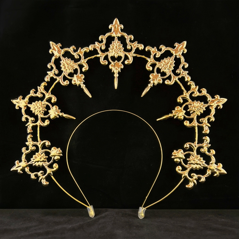 LOLITA Lolita Meie Daami Halo Crown Tume gooti juuste aksessuaarid Kleit Up Liialdatud Catwalk Performance Peakatted